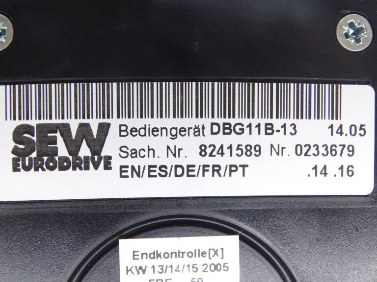 SEW EURODRIVE DBG11B-13 DRIVE - SEW EURODRIVE