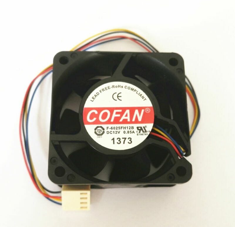 new 1PCS COFAN 6CM 12V 0.85A F-6025FH12B 4-wire 4P cooling fan - COFAN