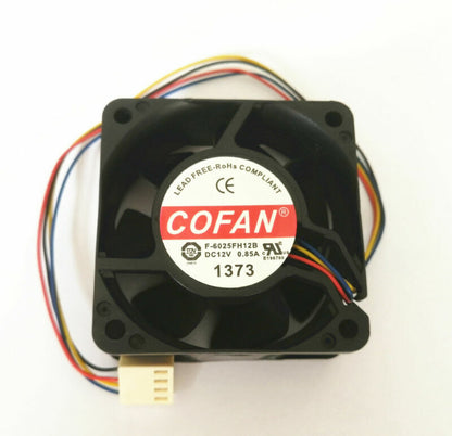 new 1PCS COFAN 6CM 12V 0.85A F-6025FH12B 4-wire 4P cooling fan - COFAN