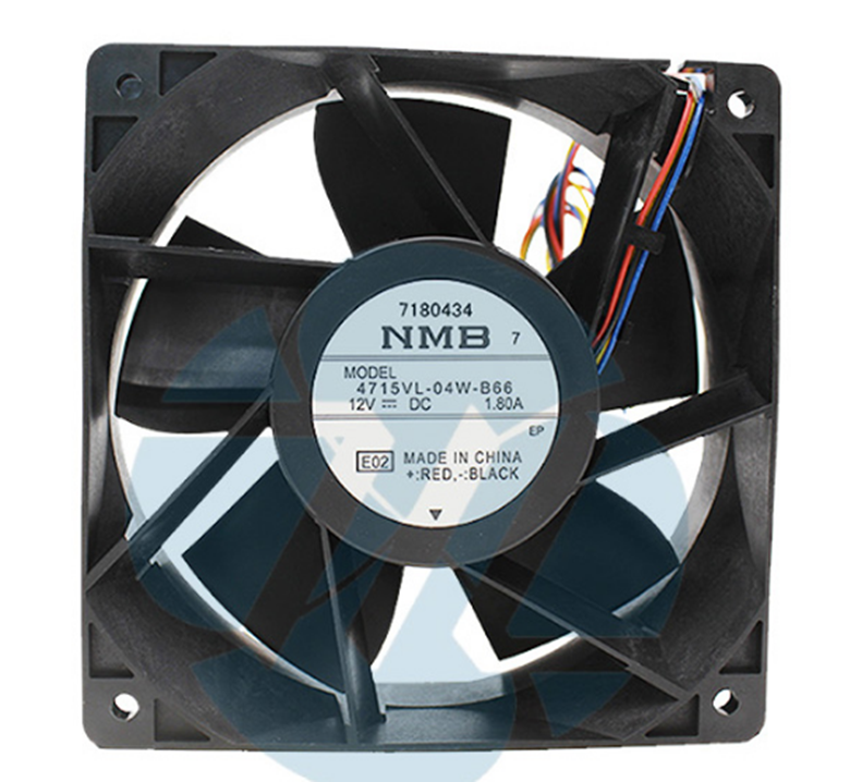 new NMB 4715VL-04W-B66 12038 12V 1.80A 12Cm Gale Volume Cooling Fan 4 Wires - NMB