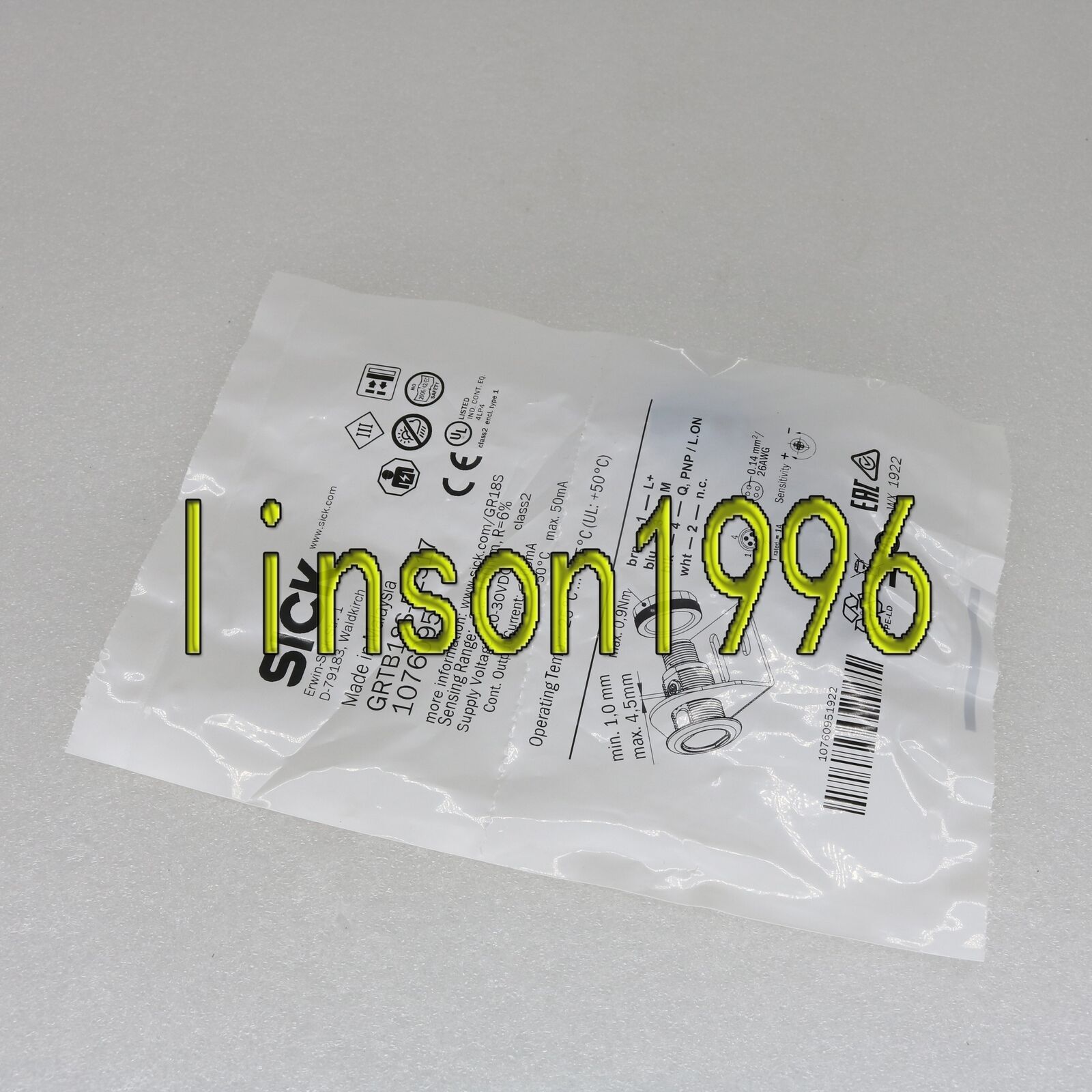 ONE SICK Photoelectric Sensor GRTB18S-P2317 - ONE SICK