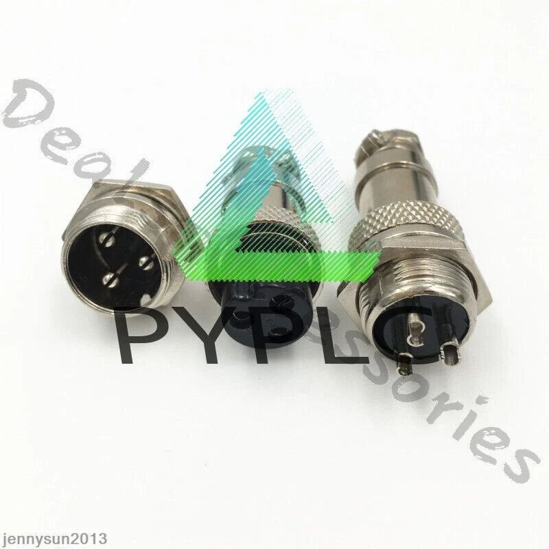 GX16/GX20/GX12 Ation Plug Male&Female Wire Panel Metal Connector 2/3/4/5/6Pin