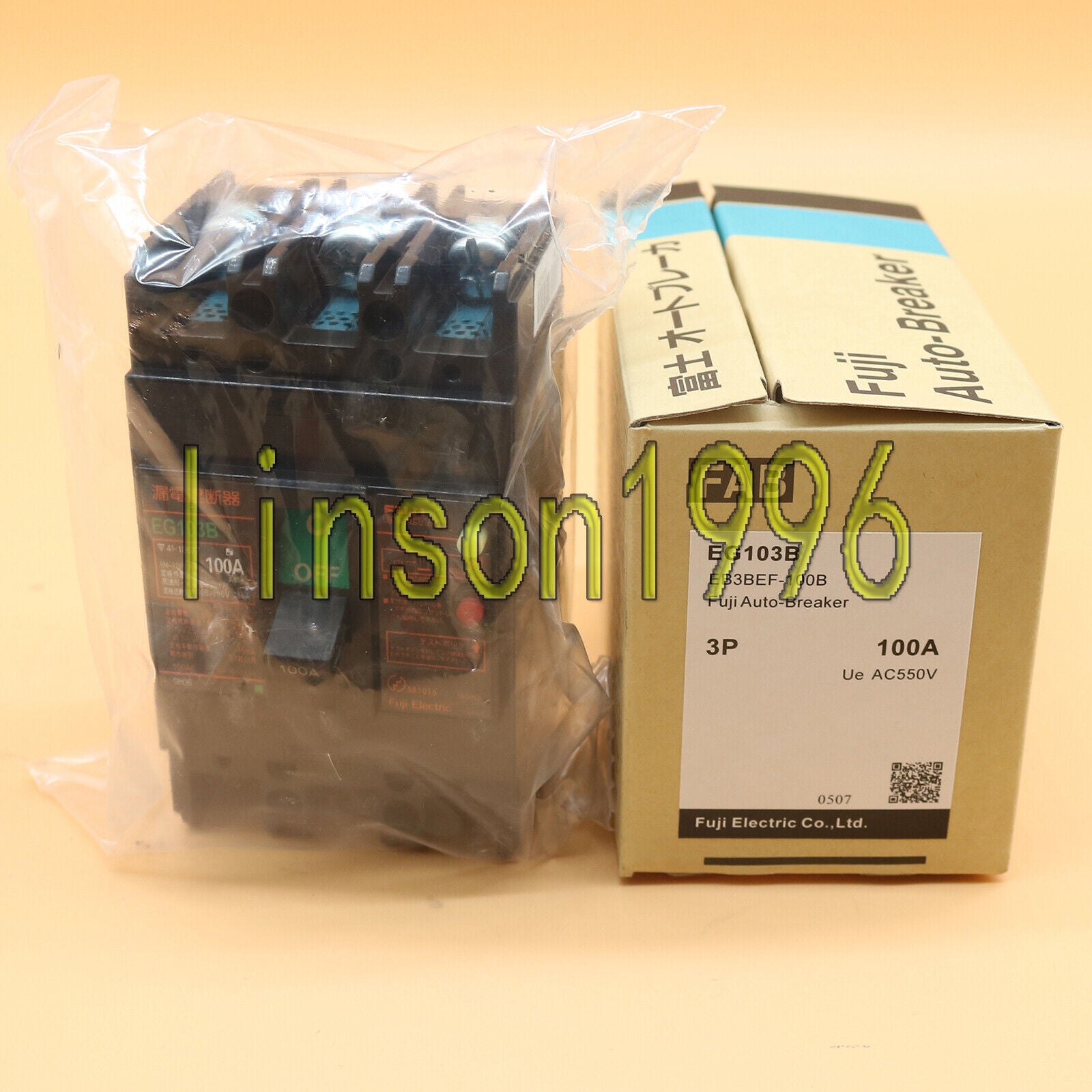new One FUJI Circuit Breaker EG103B 3P 100A - FUJI
