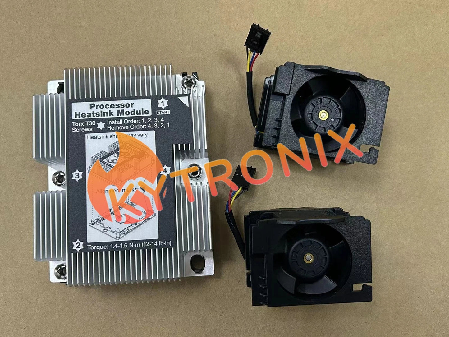 1pc Thinksystem SR530 radiator 01KP657, fan 01KP694