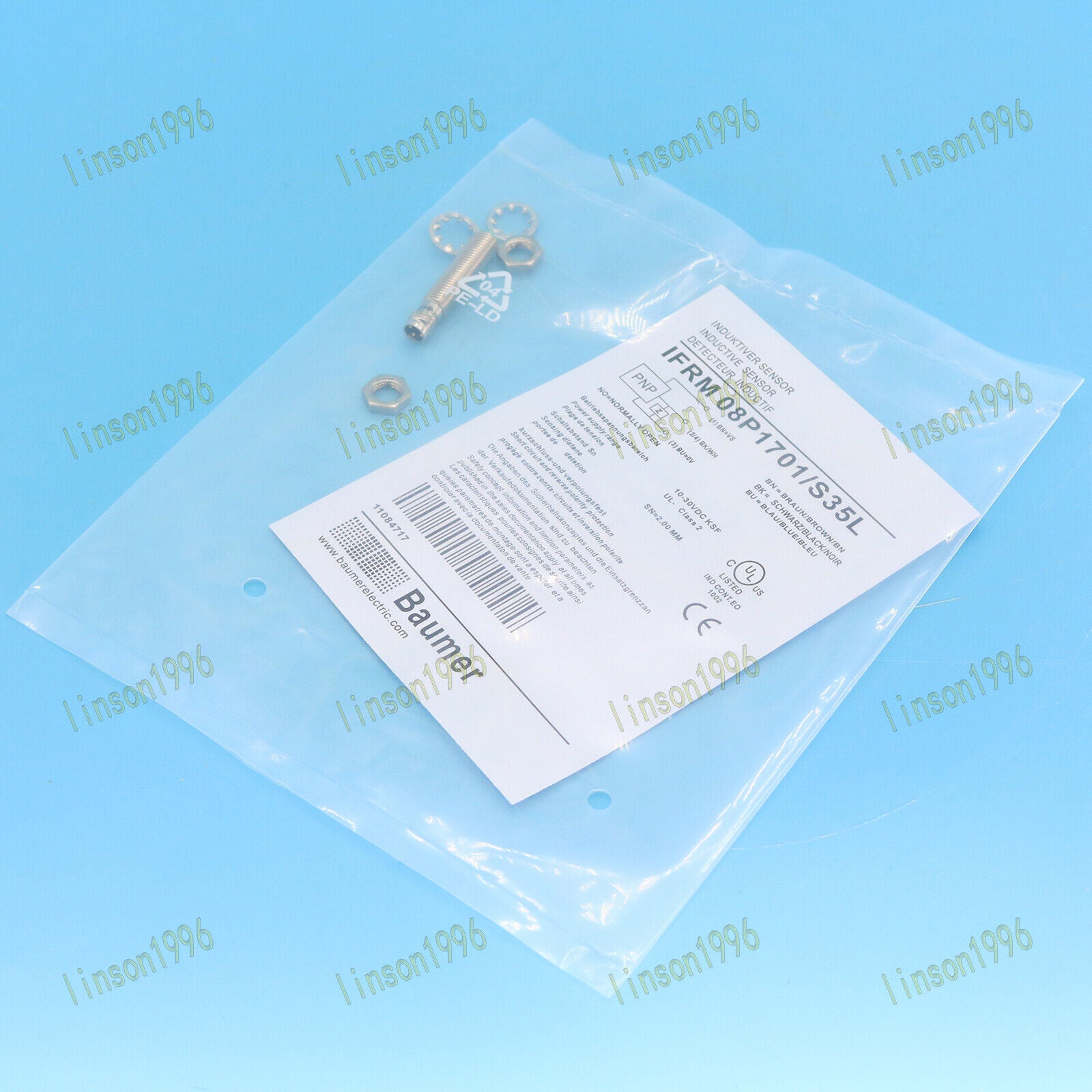 1PC Baumer IFRM 08P1701/S35L Proximity Sensor Ship - BAUMER