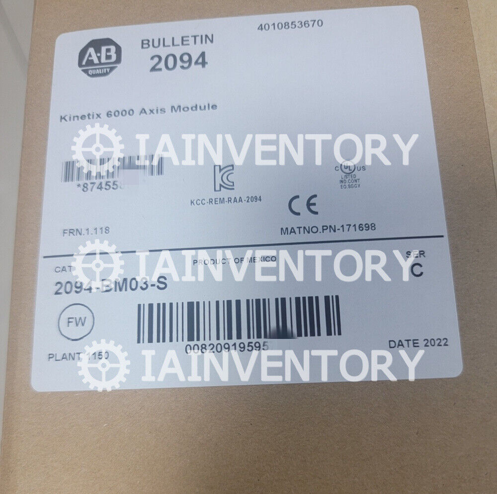 Allen-Bradley 2094-BM03-S Next Day Air Shipment - ALLEN-BRADLEY
