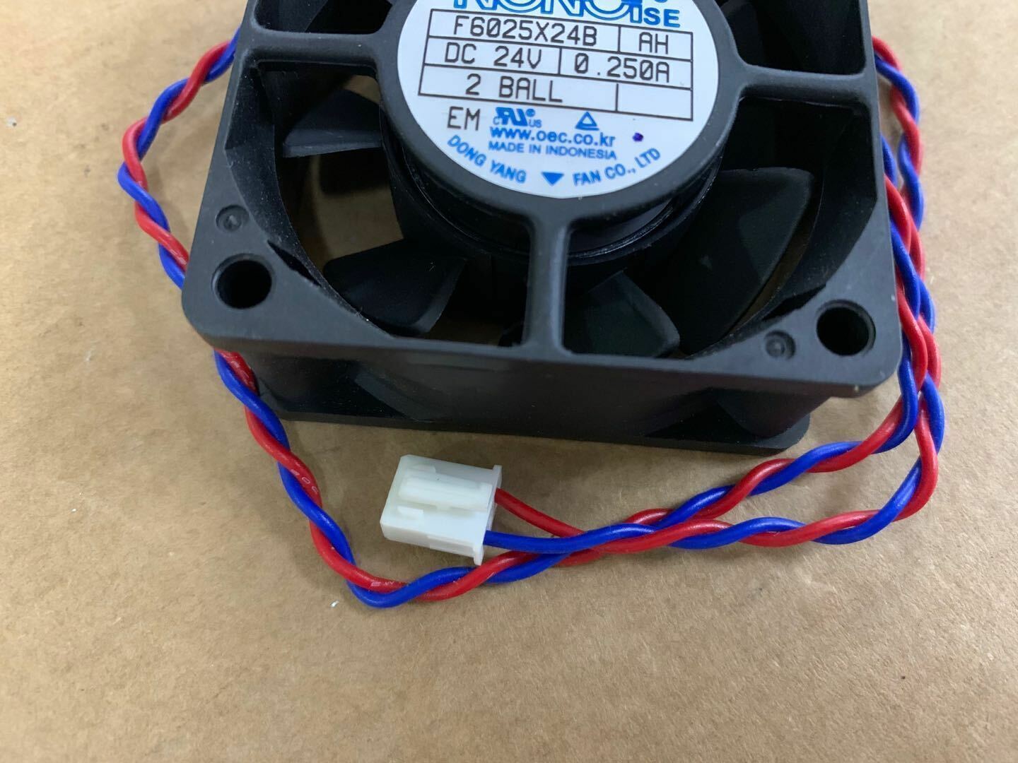 new F6025X24B AH DC24V 0.25A 6025 60MM fan 2PIN - INDUSTRIALCOMPONENTS