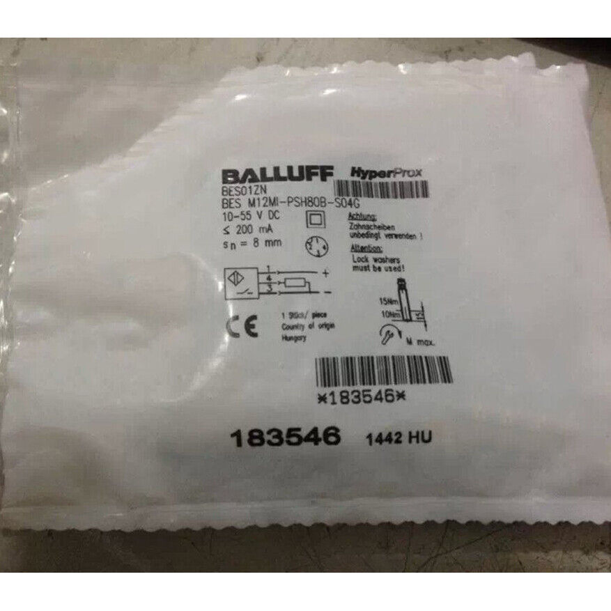 1PC BALLUFF Proximity Switch M12MI-PSH80B-S04G, Spot Stock - BALLUFF