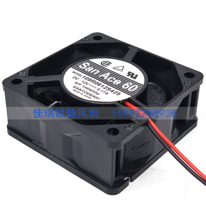 1pcs Ssnyo 109R0612S425 DC12V 0.17A 6025 2-wire ball cooling fan
