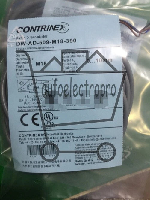 1PC DW-AD-509-M18-390 Contrinex Proximity Switch