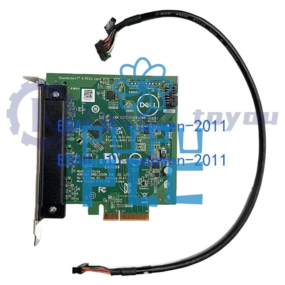 1Pcs Dell T3660 T3680 T5860 T7960 Thunderbolt 4 Expansion Card With Cable