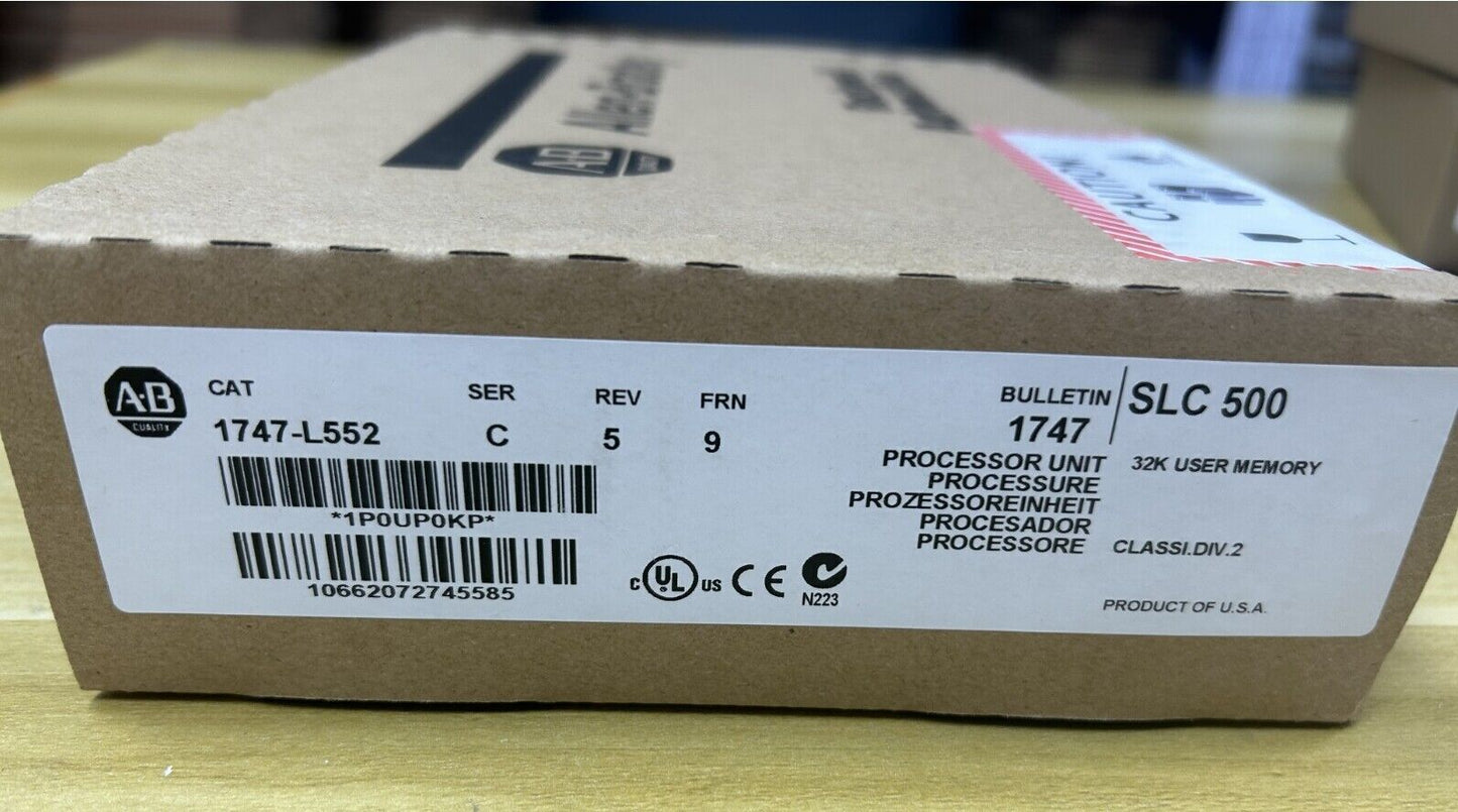 Allen-Bradley 1747-L552 SLC 500 Processor Unit - ALLEN-BRADLEY