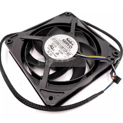 SERVO D1225C12B7ZP-62 12025 DC12V 0.22A 12CM 4-Pin Silent Cooling Fan