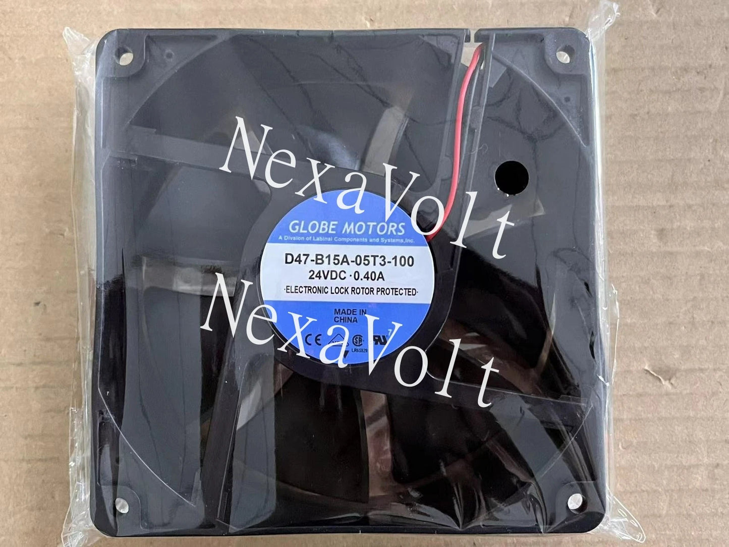 Globe Motors D47-B15A-05T3-100 24V 0.40A 2-wire 12038 12CM inverter cooling fan