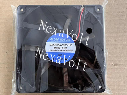 Globe Motors D47-B15A-05T3-100 24V 0.40A 2-wire 12038 12CM inverter cooling fan