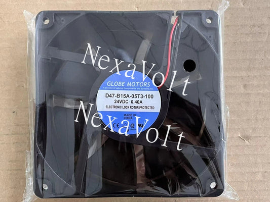 Globe Motors D47-B15A-05T3-100 24V 0.40A 2-wire 12038 12CM inverter cooling fan
