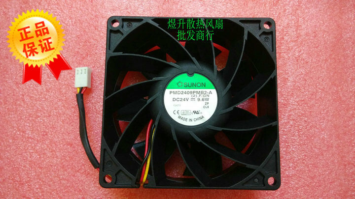 SUNON 9038 PMD2409PMB2-A(2).F.GN DC24V 9.6W inverter fan
