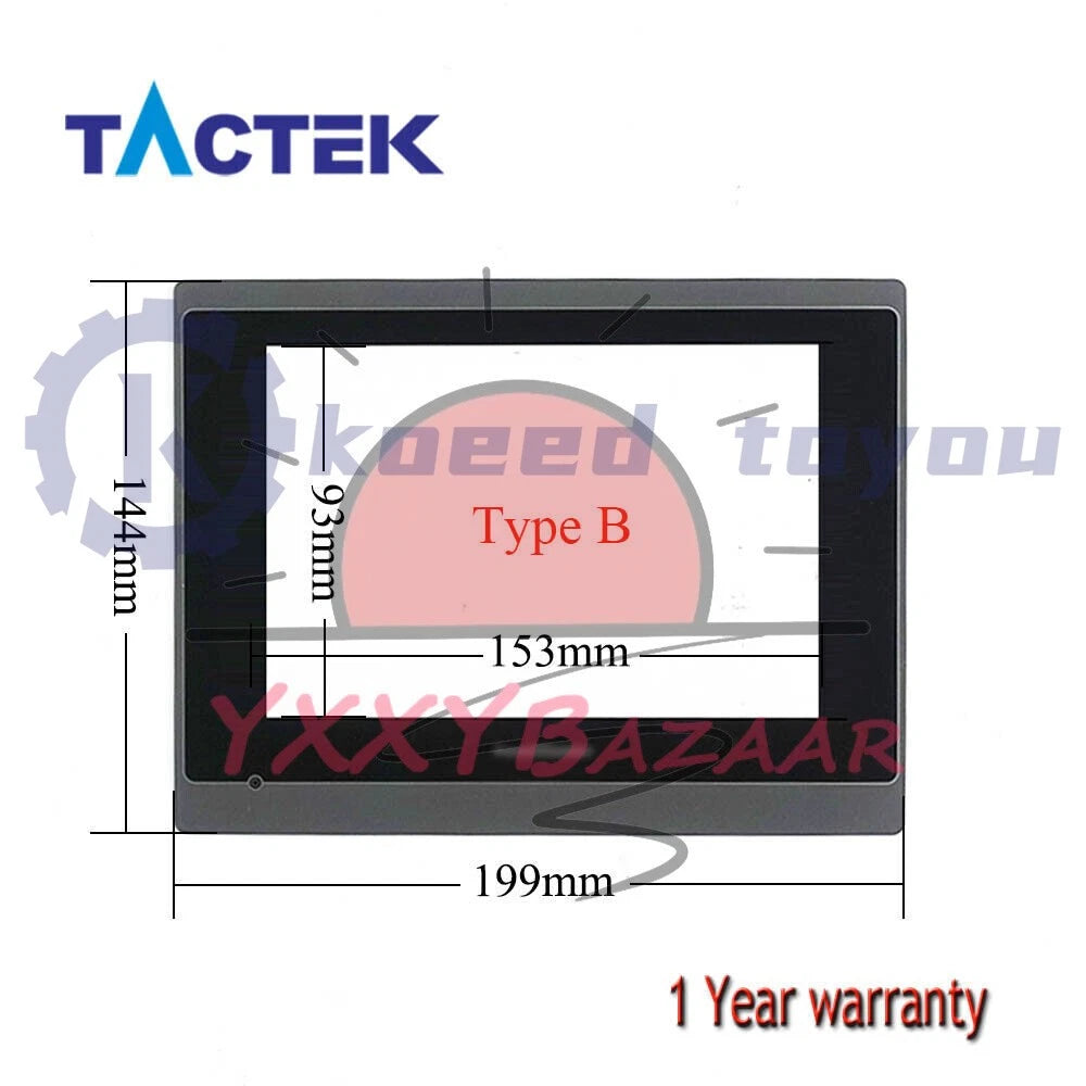 Touch Screen for PanelMaster PT070-WST2B-F1R1 Touchpad Glass + Film Overlay