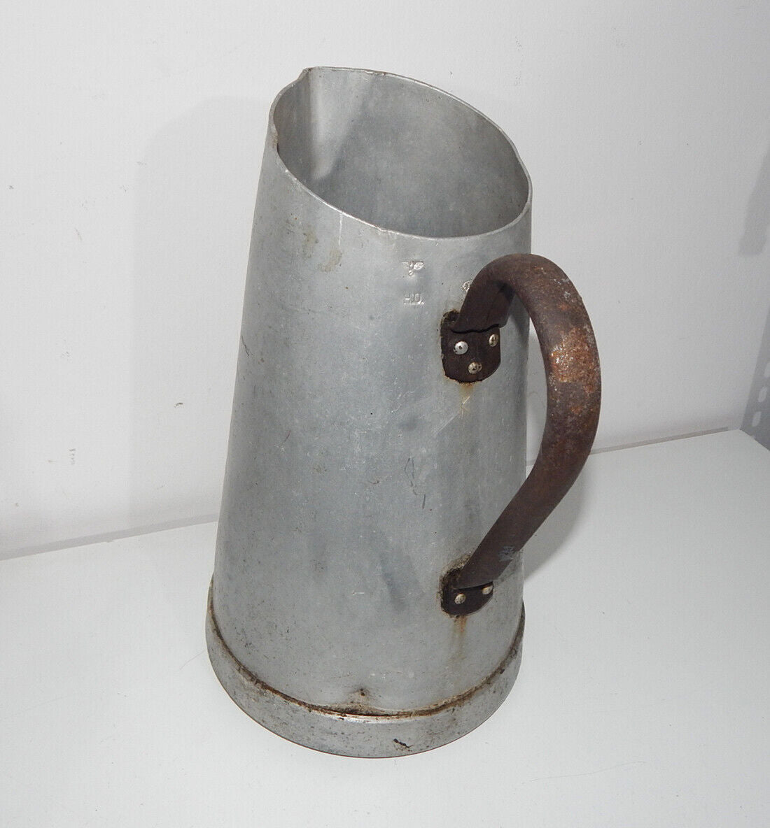 used  WW2 Wehrmacht Container Aluminum H.U. FWB N 38 - 1938 WWII koeed