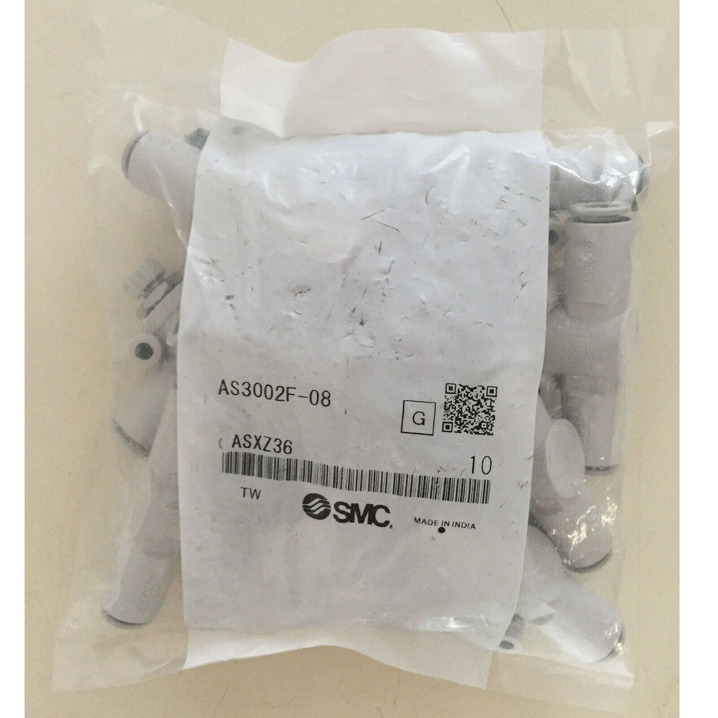 SMC AS3002F-08 Throttle Valve, 10PCS 1 Bag - SMC