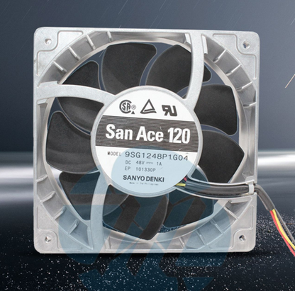 new SanAce 9SG1248P1G0412038 48V 1.0A 4-line 120MM Metal Shell Inverter Fan - SANACE