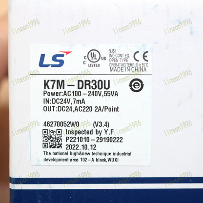 K7M-DR30U programmable controller 1 year - LG