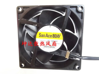 1pcs Sanyo SanAce80W XF-56662 12V 0.6A 4-wire aluminum frame cooling fan