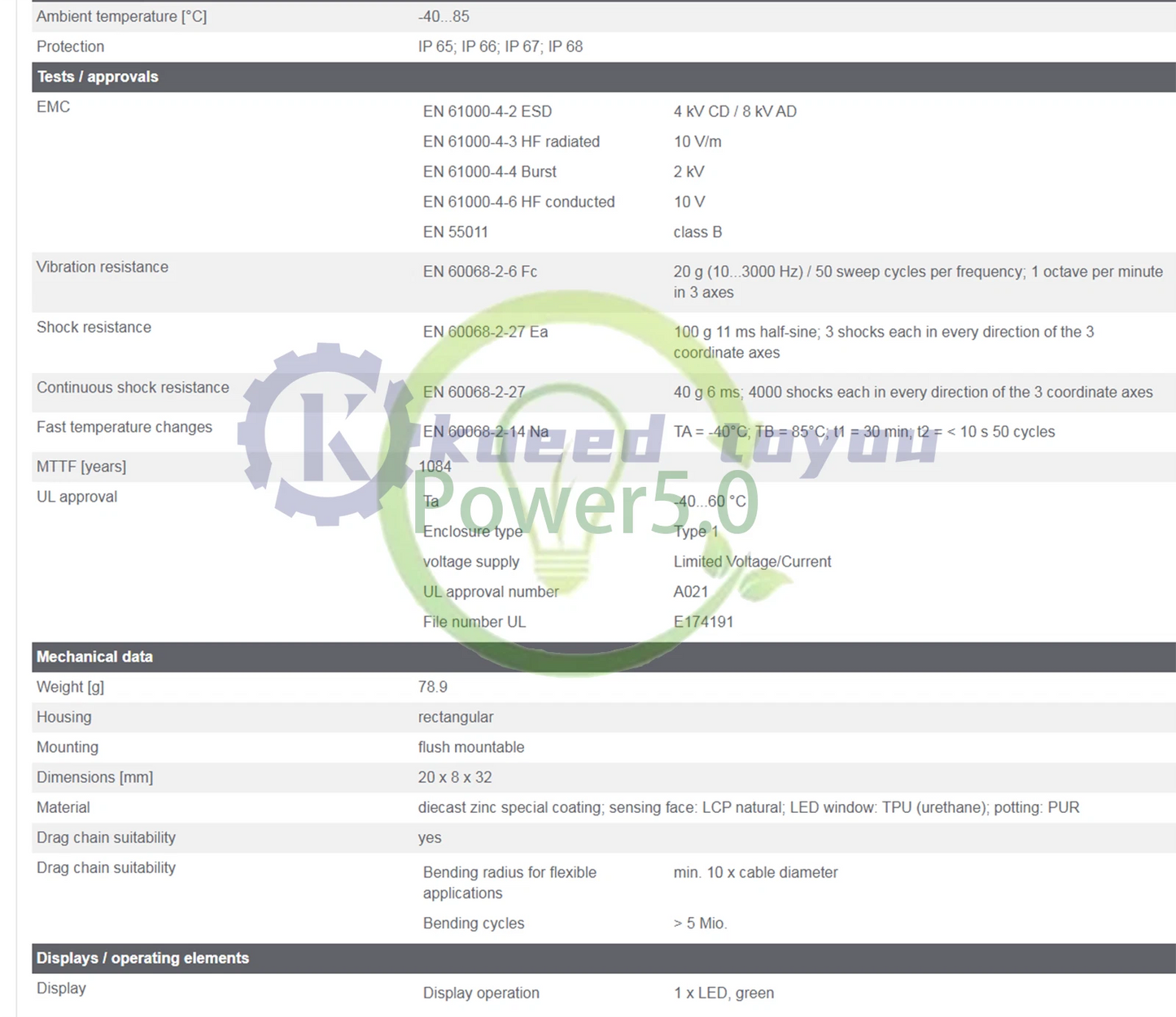 IFM IQ2014 Inductive Sensor 10...30 DC NPN 1PC