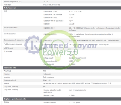 IFM IQ2014 Inductive Sensor 10...30 DC NPN 1PC
