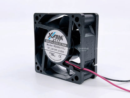 1PCS RDD6025B2 DC24V 0.28A 2-wire silent cooling fan