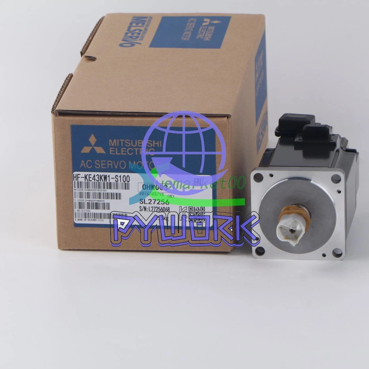 1Pcs Mitsubishi servo motor HF-KE43KW1-S100