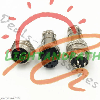 GX16/GX20/GX12 Ation Plug Male&Female Wire Panel Metal Connector 2/3/4/5/6Pin
