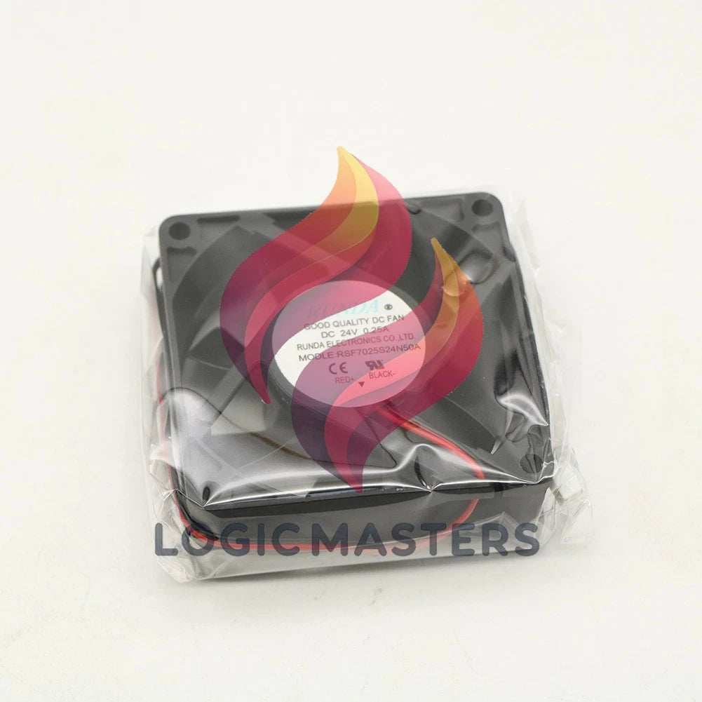 5PCS RUNDA Fan RSF7025S24N50A DC24V 0.25A 7CM 7025 2 wire cooling fan