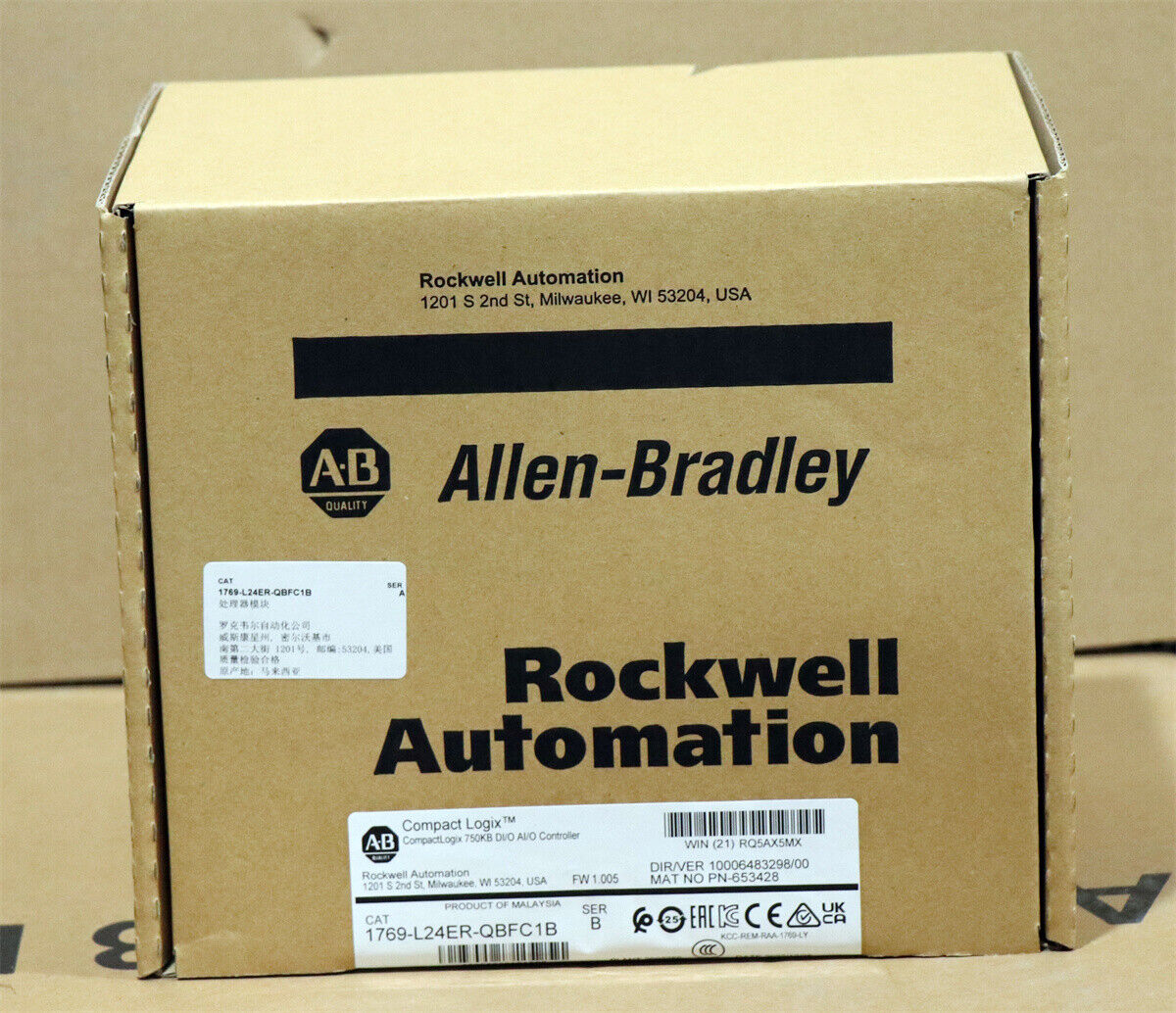 Allen-Bradley CompactLogix Controller 1769-L24ER-QBFC1B - ALLEN-BRADLEY
