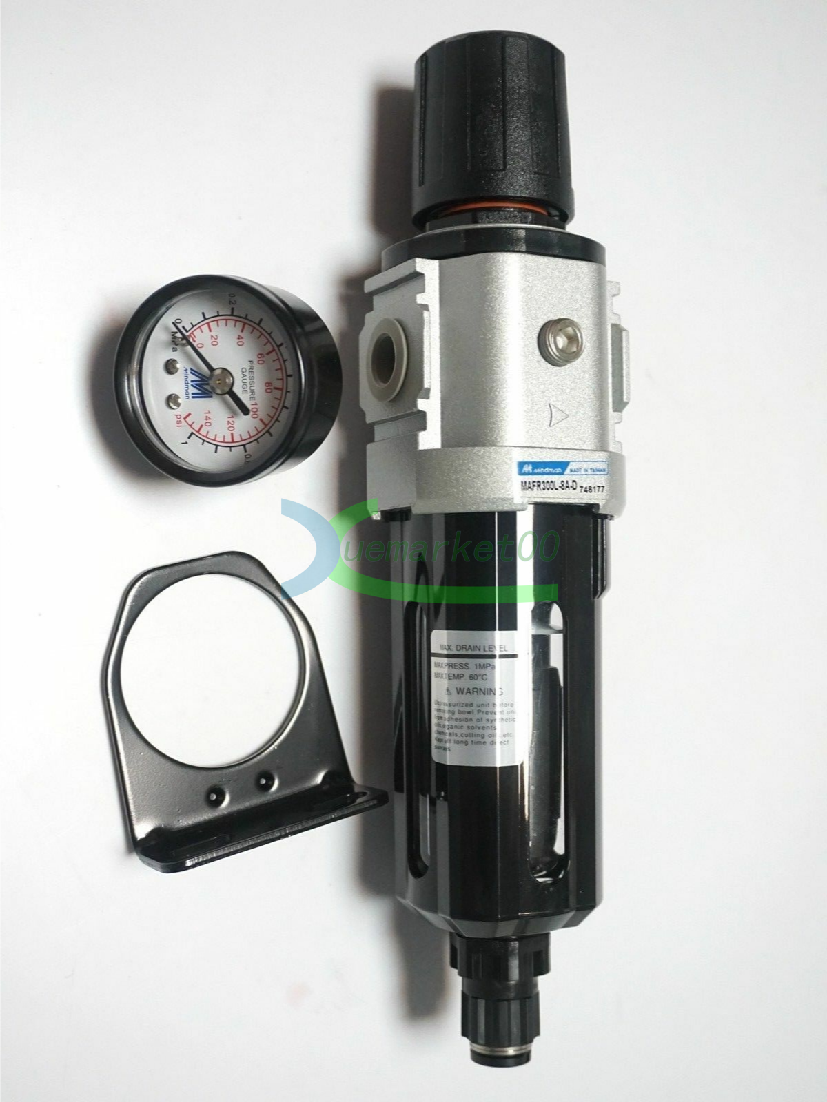 new ONE  Mindman MAFR300L-8A-D AIR Pressure Regulating Valve