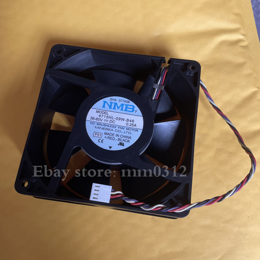 NMB 4715HL-09W-B46 36-60V 0.25A 12038 12CM sprayer waterproof fan 4PIN