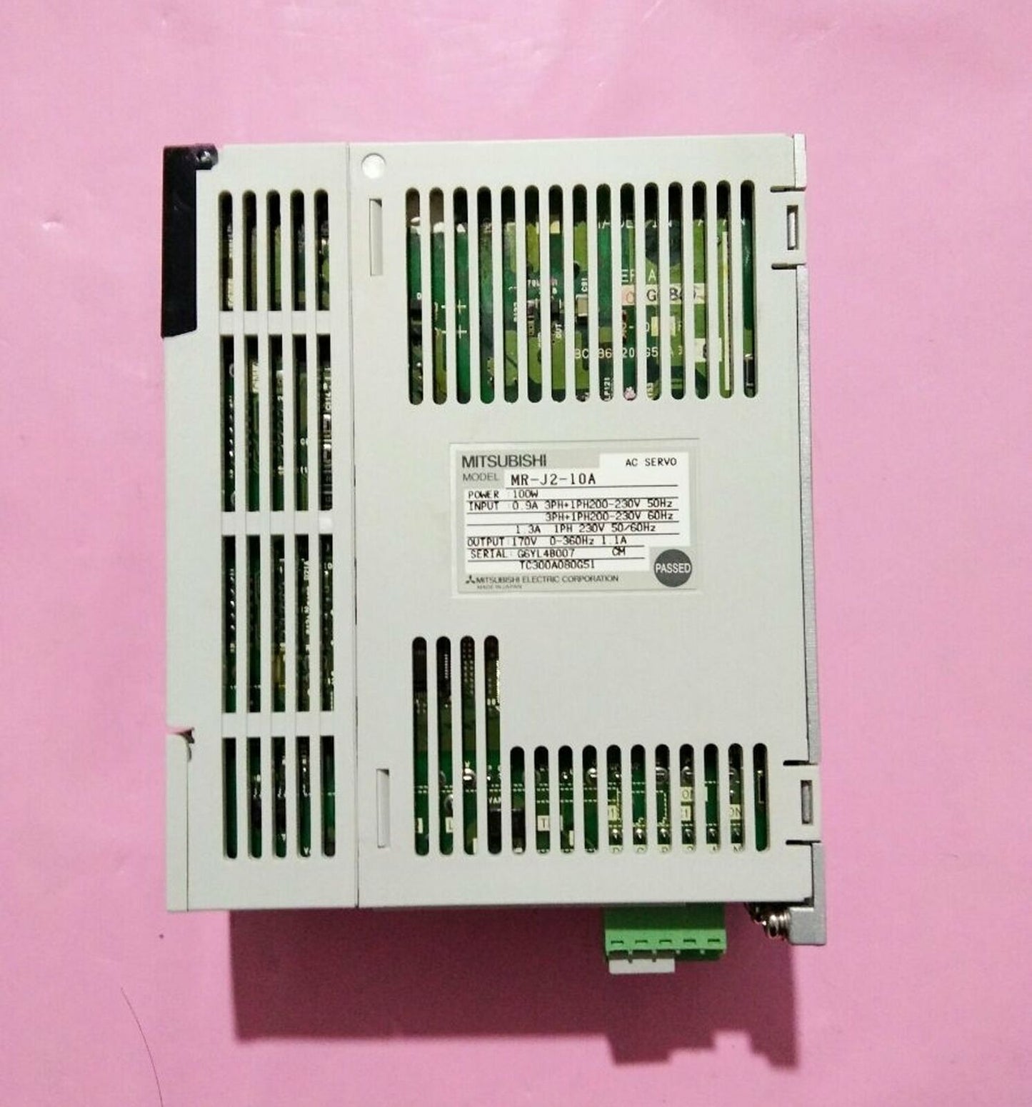 used Mitsubishi MRJ210A AC Servo Drive 100W Tested Good - MITSUBISHI