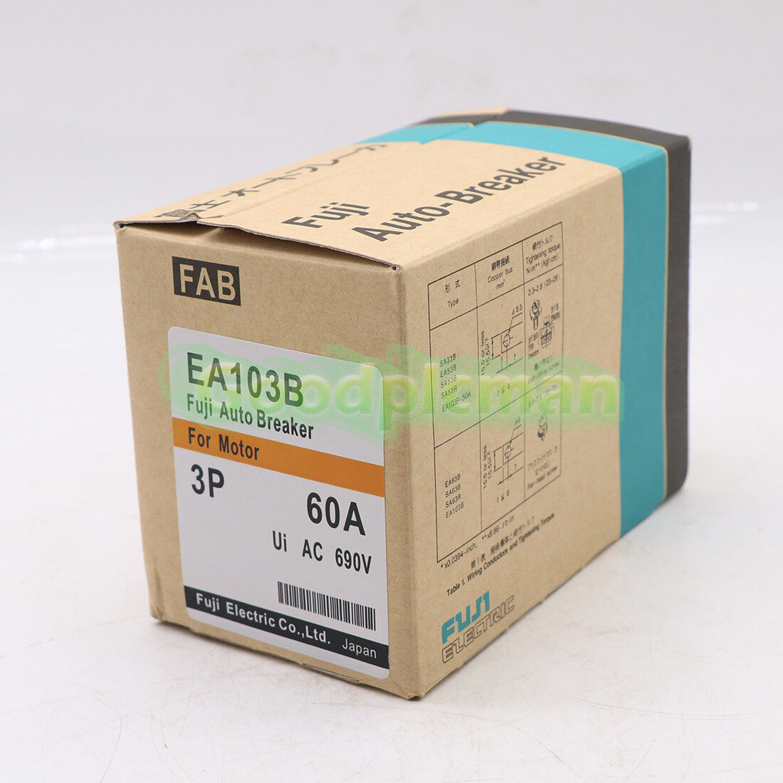 1Pcs Fuji Electric Auto Breaker EA103B 60A /