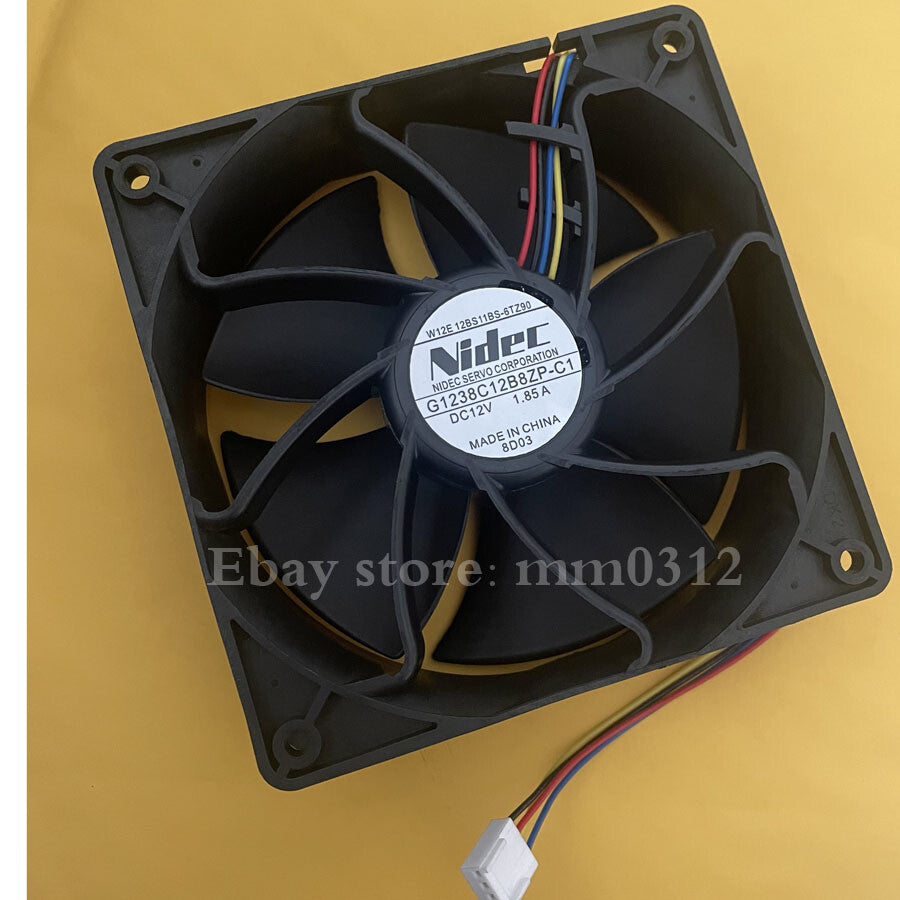 Nidec G1238C12B8ZP-C1 12V 1.85A 12038 120mm PWM4-wire cooling fan
