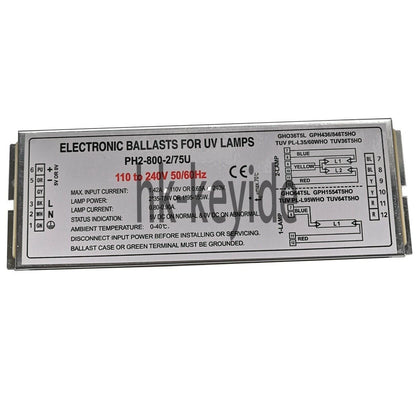 ONE . PH2-800-2/75U Germicidal UV Lamp Electronic Ballast 110V 240V @106