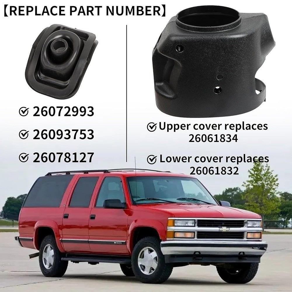 Upper&Lower Steering Column Cover Shroud For Chevrolet GMC Sierra 26072993