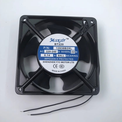 Maxair BT220 12038B2XL AC220V-240V 22W 0.14A Axial Cooling Fan