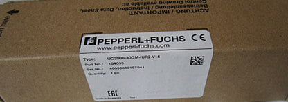 PEPPREL+FUCHS Sensor UC2000-30GM-IUR2-V15 Ultrasound Sensor with 30m Range and High Precision Measurement - PEPPREL+FUCHS
