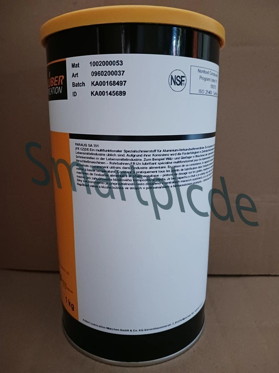 KLUBER Lubrication PARALIQ GA 351 Grease 1Kg ( 35.3 OZ) GA351 free ship