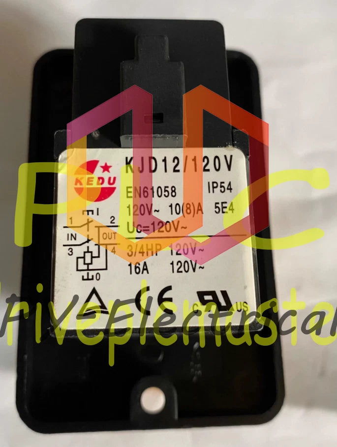 1PC For Emergency Stop Electromagnetic Switches Pushbutton Lathes KJD12 120v