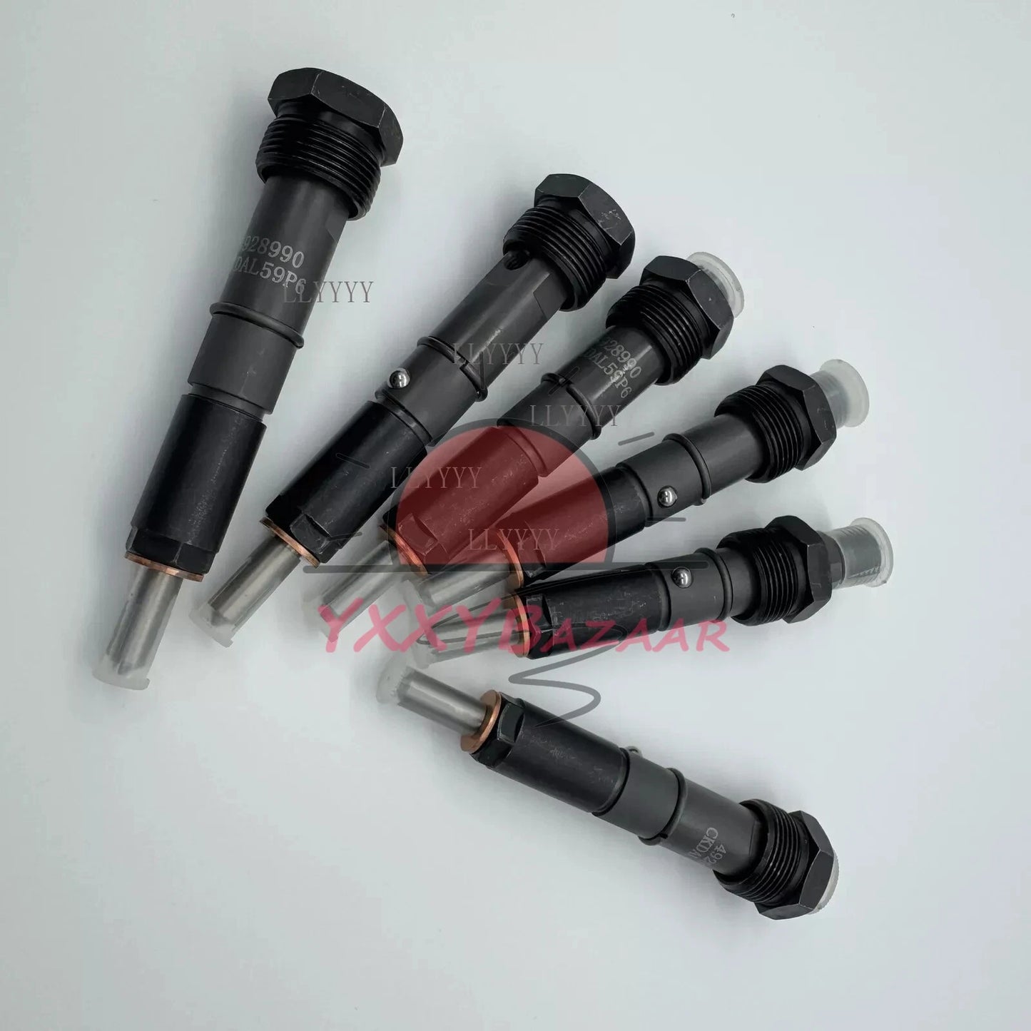 6x Fuel Injectors 4928990 For Cummins 6BT 5.9L Diesel Engine 1994-98 0432131715~