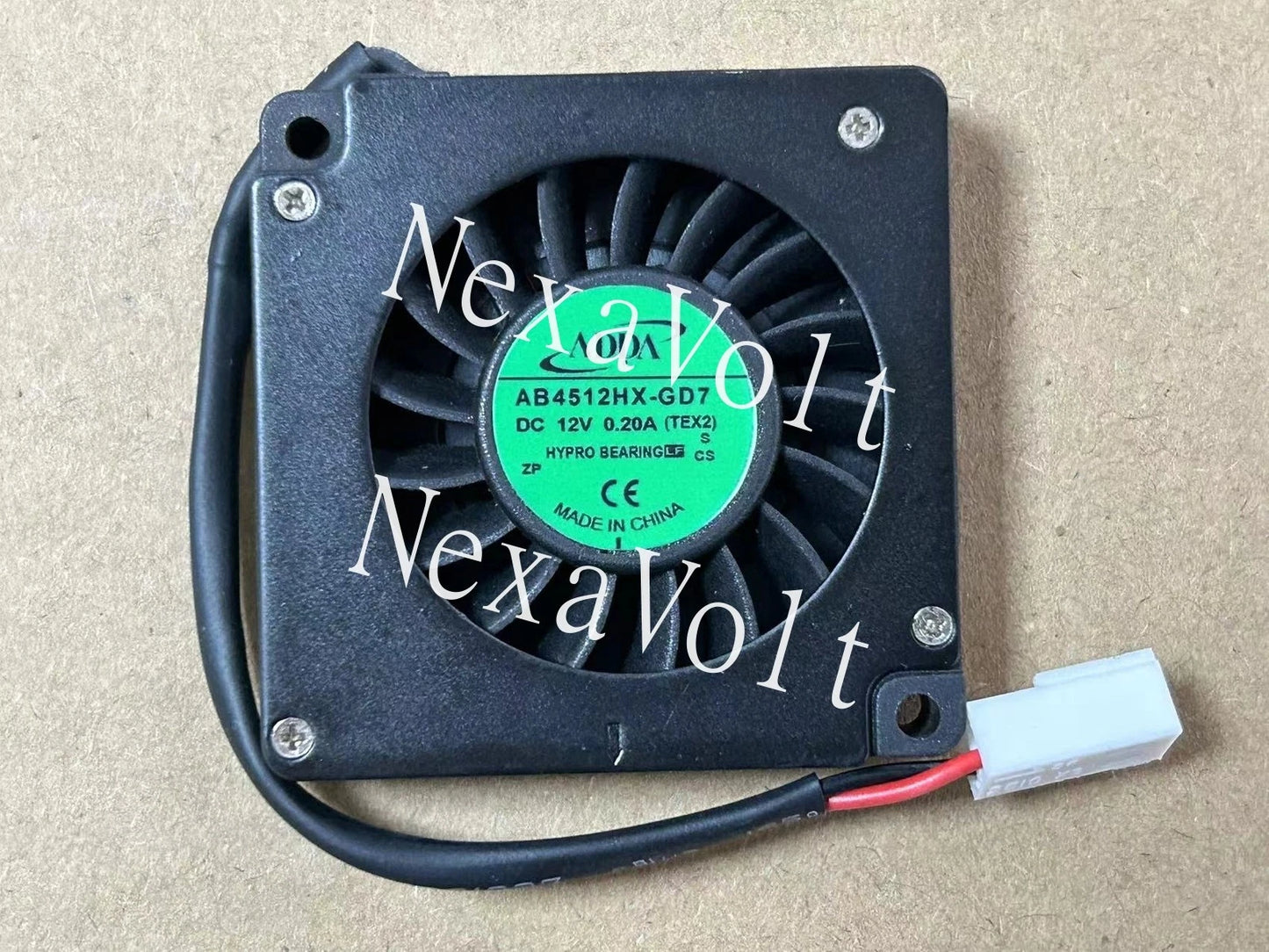 1 PCS ADDA Fan AB4512HX-GD7 DC 12V 0.2A 2 Pin 45*45*10mm