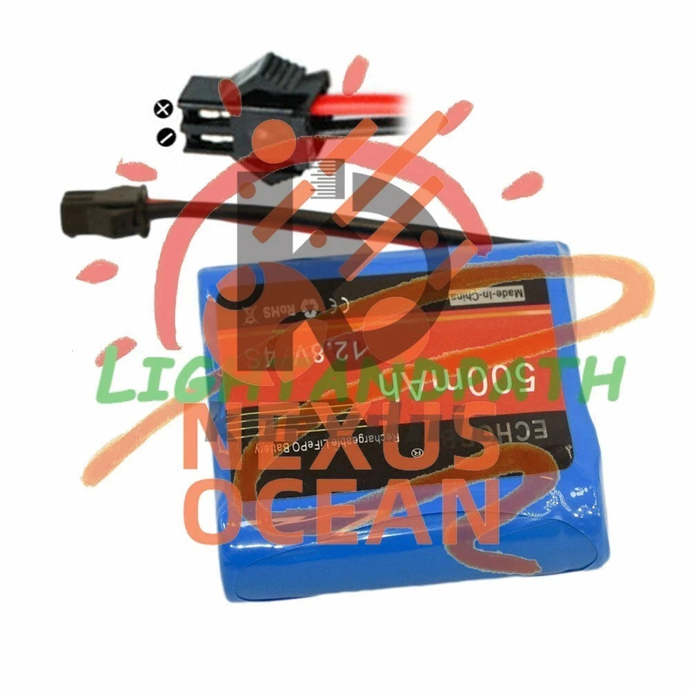 1PC for RC Car Speedboat 4S 12.8V 500mAh 6.4Wh LiFE Battery SM-2P Reverse Plug