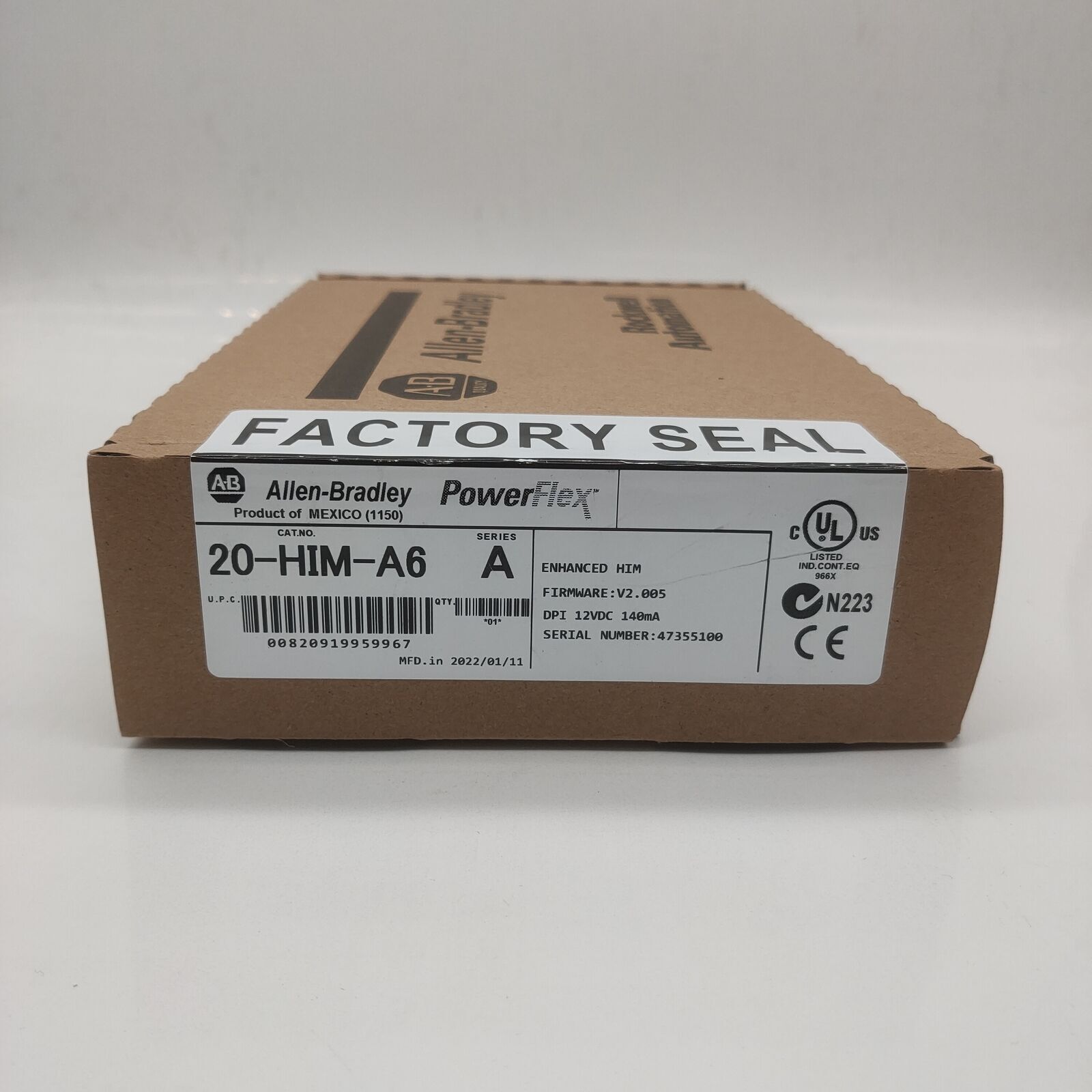 Allen-Bradley 20-HIM-A6 Enhanced Version 2.007 12VFC New Sealed - ALLEN-BRADLEY
