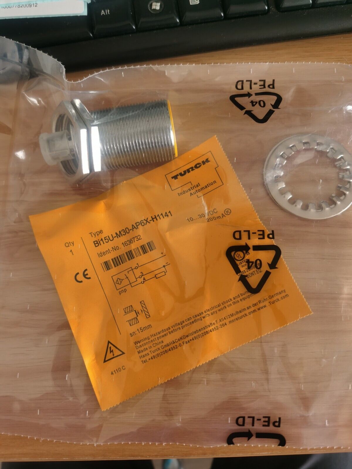 Turck BI15U-M30-AP6X-H1141 Proximity Sensor - TURCK
